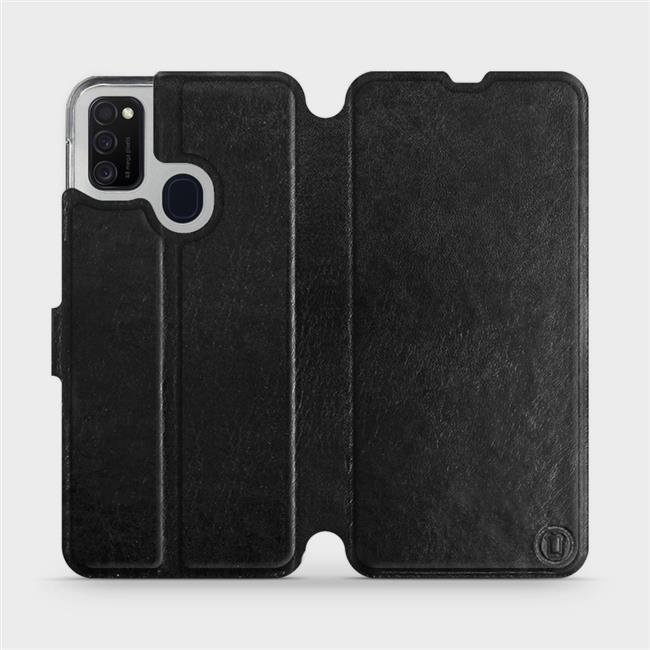 Flipové pouzdro Mobiwear - Samsung Galaxy M21 - Černé a šedé