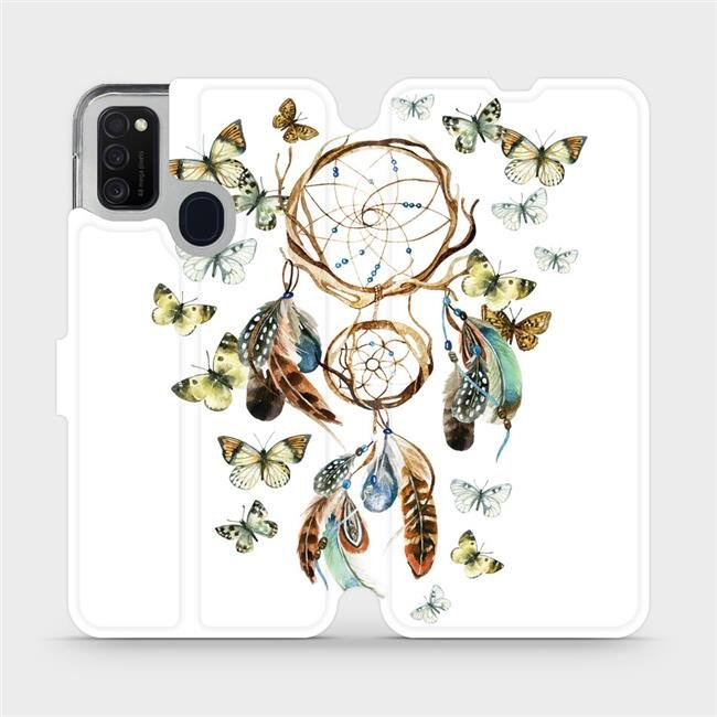 Flipové pouzdro Mobiwear - Samsung Galaxy M21 - M001P Lapač a motýlci