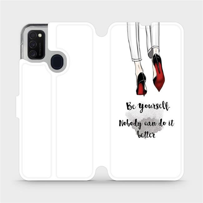 Flipové pouzdro Mobiwear - Samsung Galaxy M21 - M046P Be yourself