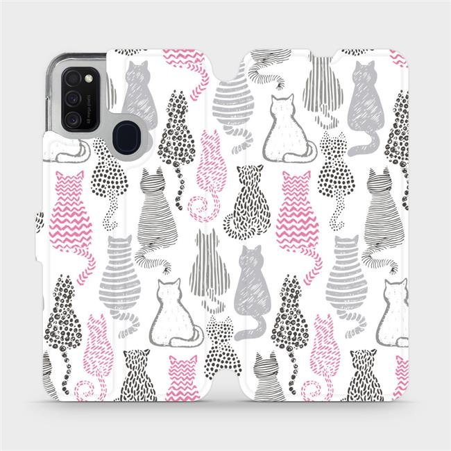 Flipové pouzdro Mobiwear - Samsung Galaxy M21 - MX01S Kočičí zádíčka
