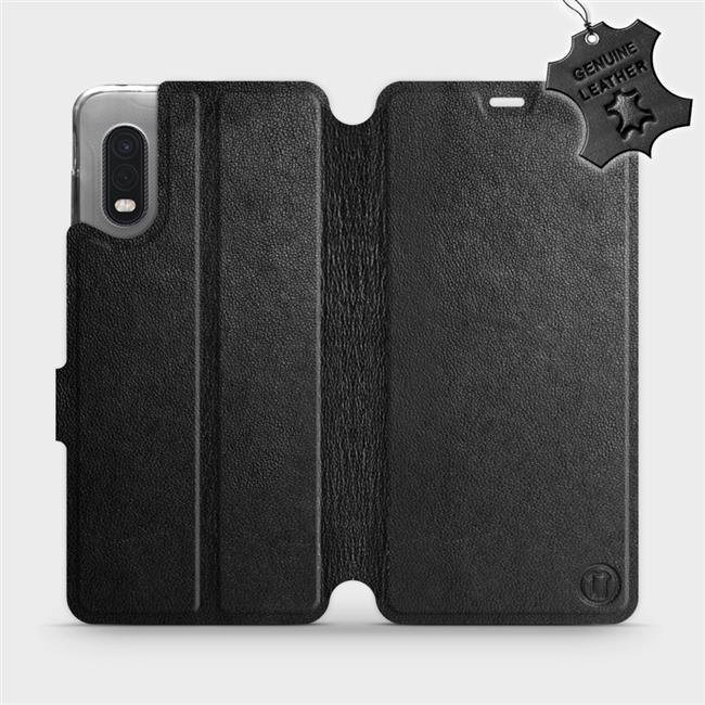 Kožené flip pouzdro Mobiwear - Samsung Xcover PRO - Černé