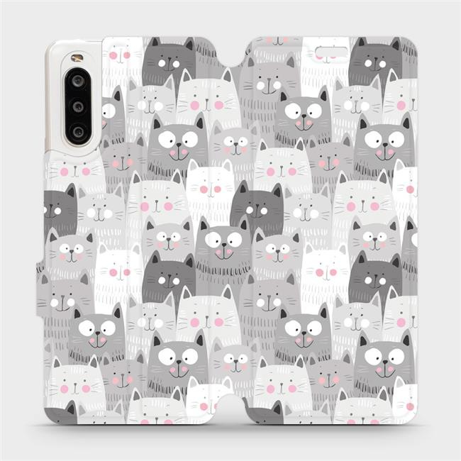 Flipové pouzdro Mobiwear - Sony Xperia 10 II - M099P Kočičky