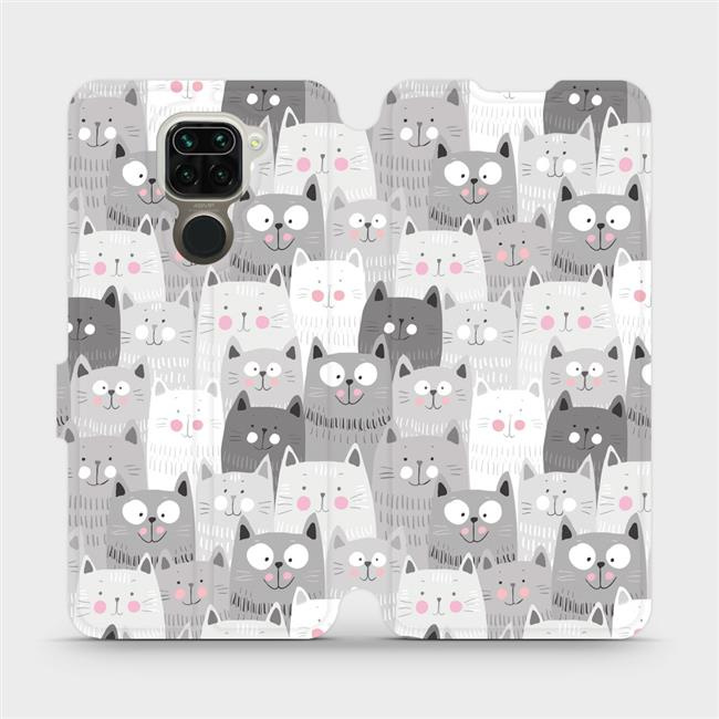Flipové pouzdro Mobiwear - Xiaomi Redmi Note 9 - M099P Kočičky
