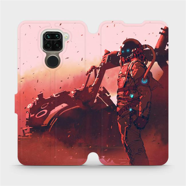 Flipové pouzdro Mobiwear - Xiaomi Redmi Note 9 - MA09S Průzkumník s červeným vozítkem