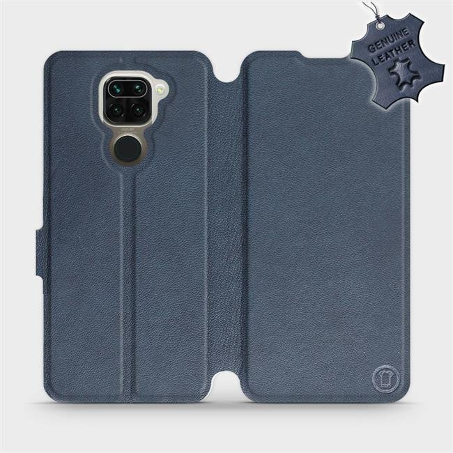 Kožené flip pouzdro Mobiwear - Xiaomi Redmi Note 9 - Modré