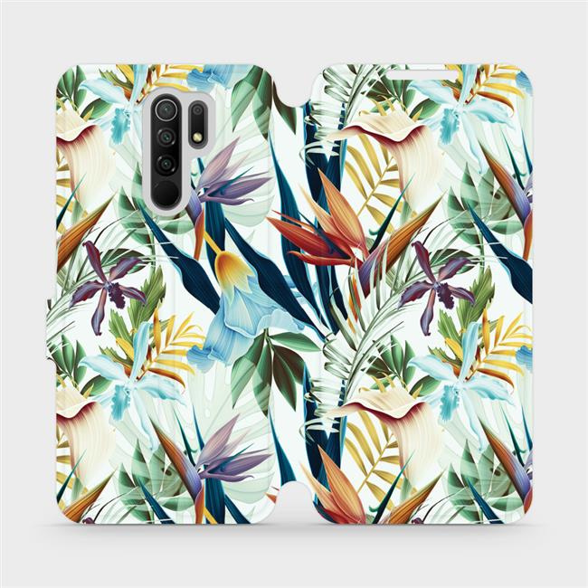 Flipové pouzdro Mobiwear - Xiaomi Redmi 9 - M071P Flóra