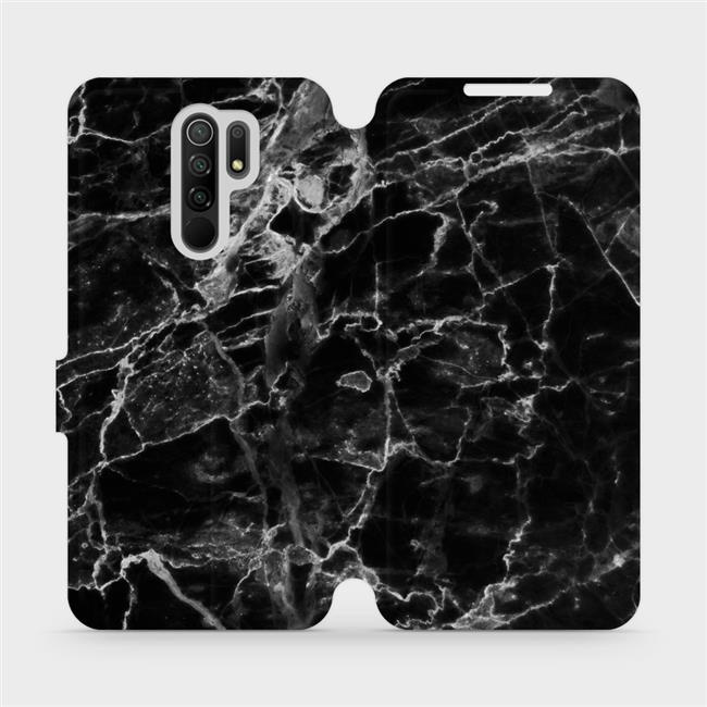 Flipové pouzdro Mobiwear - Xiaomi Redmi 9 - V056P Černý mramor