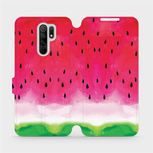 Flipové pouzdro Mobiwear - Xiaomi Redmi 9 - V086S Melounek