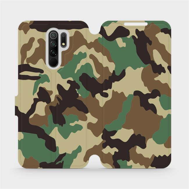Flipové pouzdro Mobiwear - Xiaomi Redmi 9 - V111P Maskáče