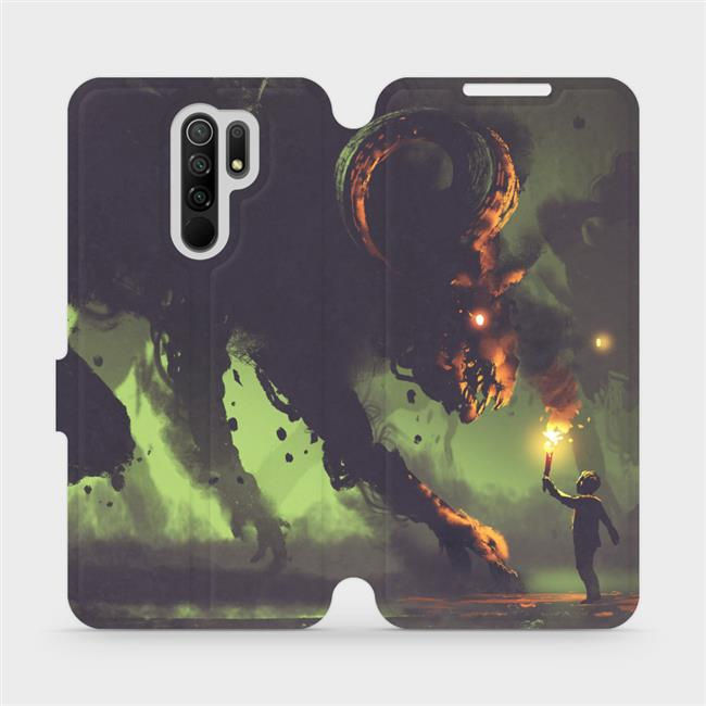 Flipové pouzdro Mobiwear - Xiaomi Redmi 9 - VA08P Příšera a kluk s pochodní
