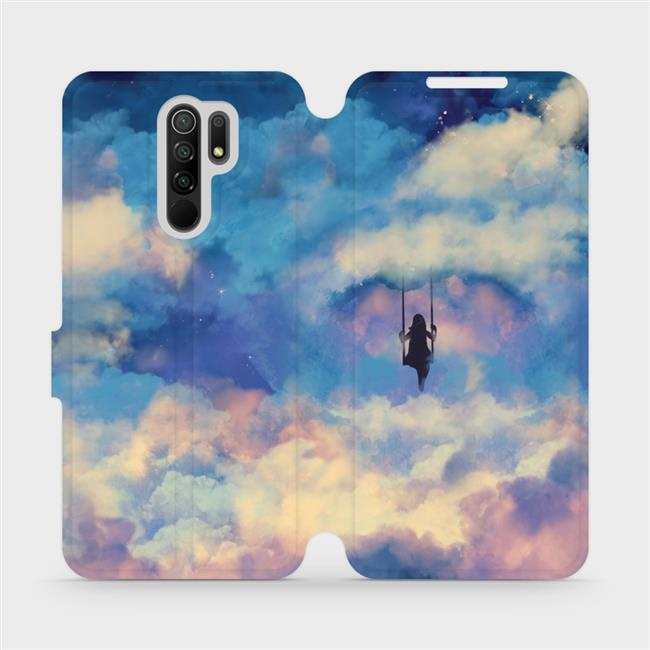 Flipové pouzdro Mobiwear - Xiaomi Redmi 9 - MR09S Dívka na houpačce v oblacích