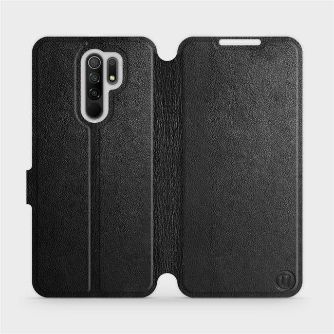 Kožené flip pouzdro Mobiwear - Xiaomi Redmi 9 - Černé