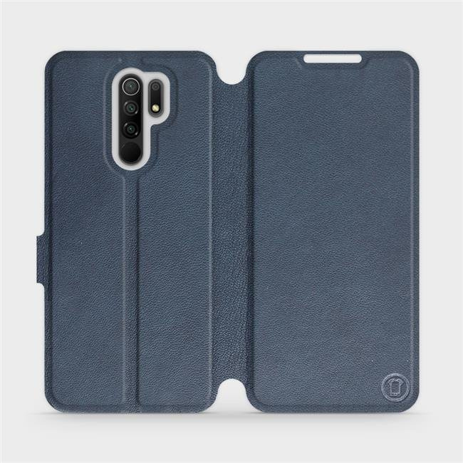 Kožené flip pouzdro Mobiwear - Xiaomi Redmi 9 - Modré
