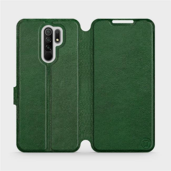 Kožené flip pouzdro Mobiwear - Xiaomi Redmi 9 - Zelené