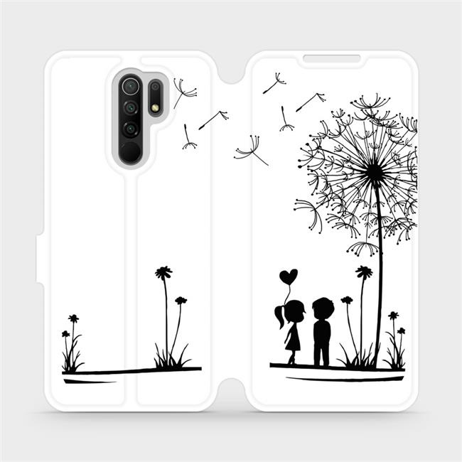 Flipové pouzdro Mobiwear - Xiaomi Redmi 9 - MH16P Dvojice s pampeliškou