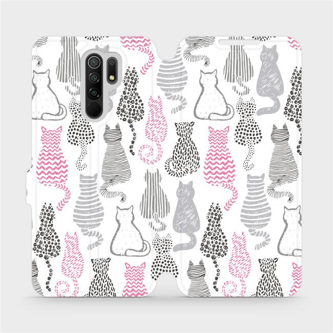 Flipové pouzdro Mobiwear - Xiaomi Redmi 9 - MX01S Kočičí zádíčka