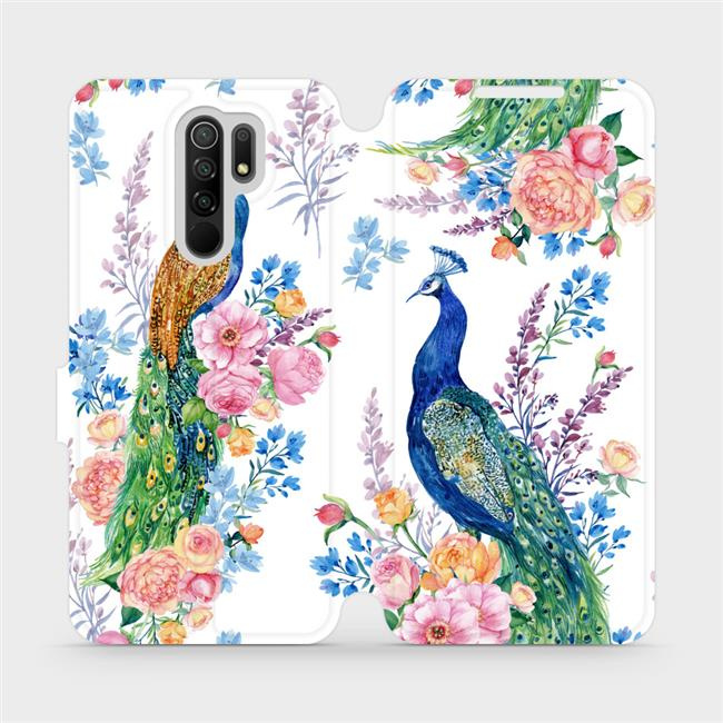 Flipové pouzdro Mobiwear - Xiaomi Redmi 9 - MX08S Pávi