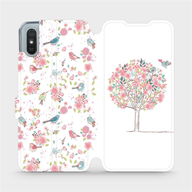 Flipové pouzdro Mobiwear - Xiaomi Redmi 9A / 9AT - M120S Strom a ptáčci