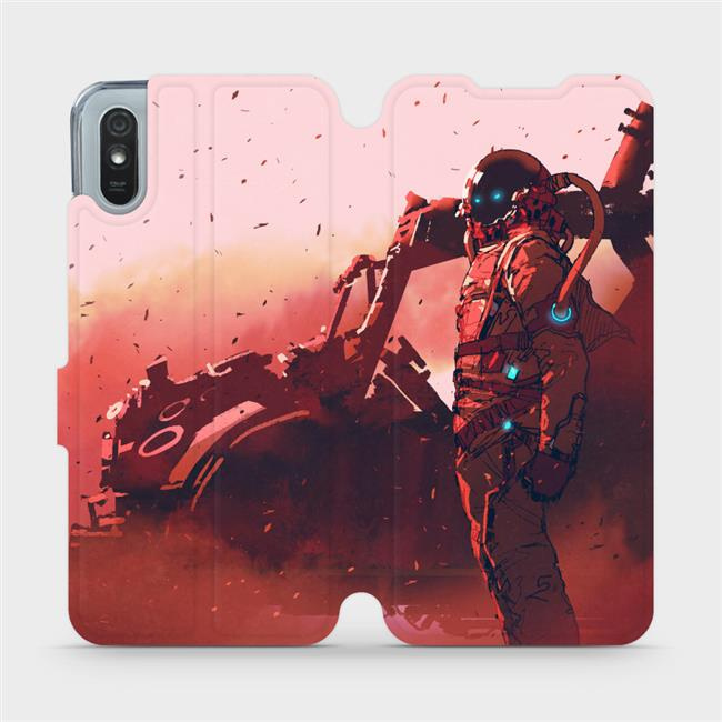 Flipové pouzdro Mobiwear - Xiaomi Redmi 9A / 9AT - MA09S Průzkumník s červeným vozítkem