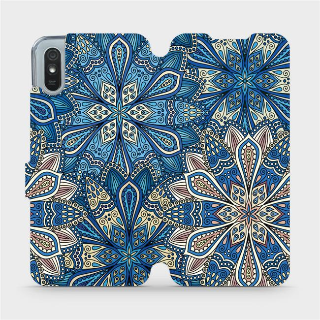 Flipové pouzdro Mobiwear - Xiaomi Redmi 9A / 9AT - V108P Modré mandala květy