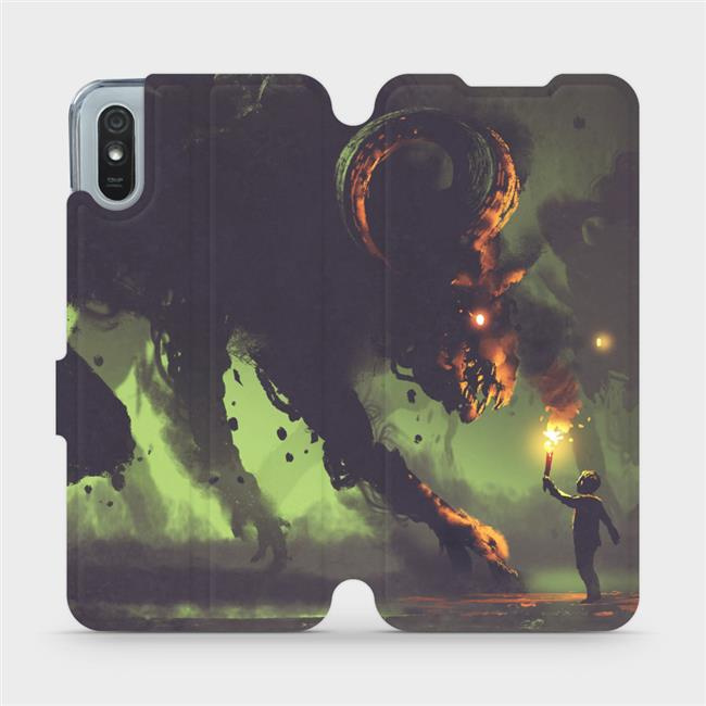 Flipové pouzdro Mobiwear - Xiaomi Redmi 9A / 9AT - VA08P Příšera a kluk s pochodní