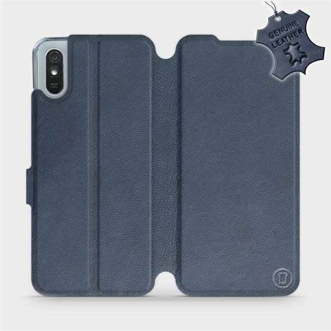 Kožené flip pouzdro Mobiwear - Xiaomi Redmi 9A / 9AT - Modré