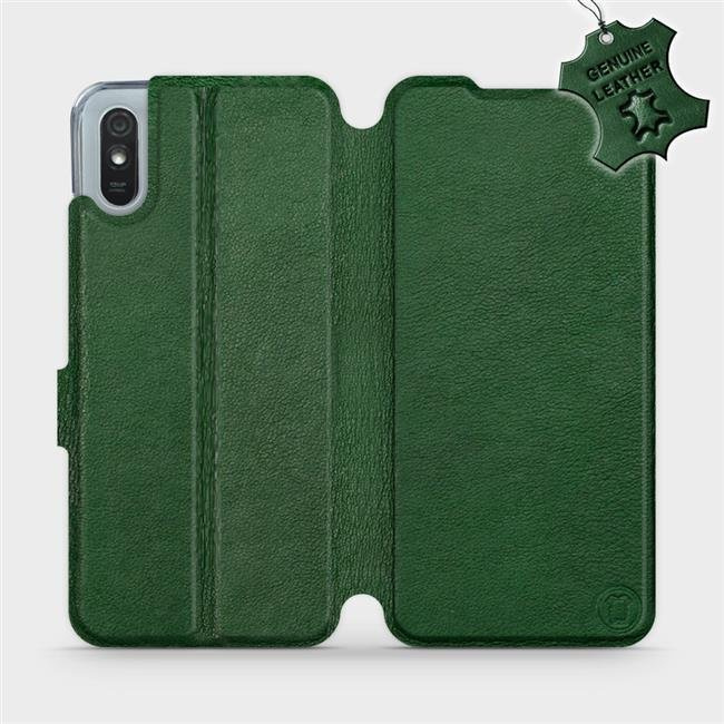 Kožené flip pouzdro Mobiwear - Xiaomi Redmi 9A / 9AT - Zelené