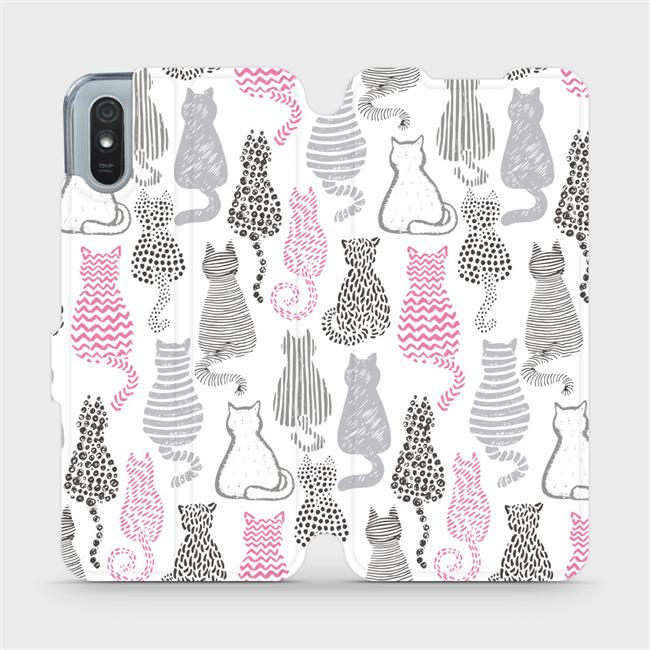 Flipové pouzdro Mobiwear - Xiaomi Redmi 9A / 9AT - MX01S Kočičí zádíčka