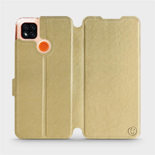 Flipové pouzdro Mobiwear - Xiaomi Redmi 9C - Zlatavé a šedé