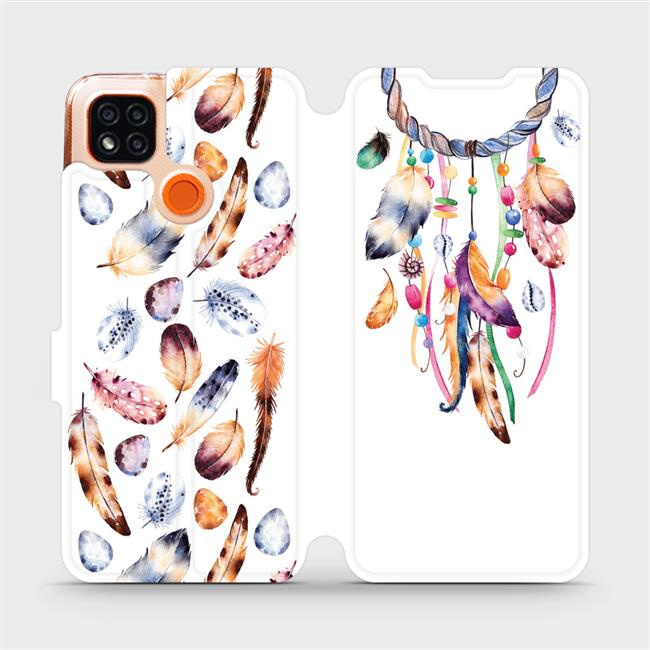 Flipové pouzdro Mobiwear - Xiaomi Redmi 9C - M003S Lapač a barevná pírka