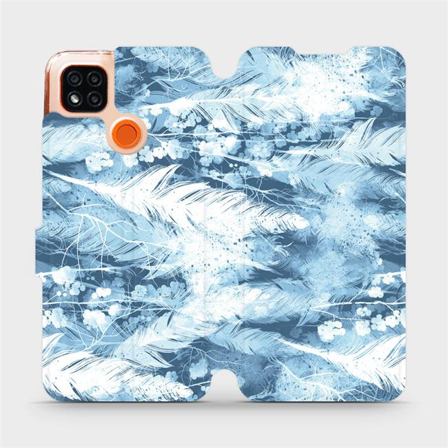 Flipové pouzdro Mobiwear - Xiaomi Redmi 9C - M058S Světle modrá horizontální pírka