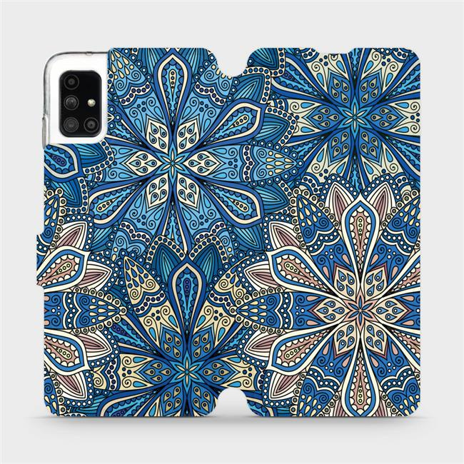 Flipové pouzdro Mobiwear - Samsung Galaxy M51 - V108P Modré mandala květy