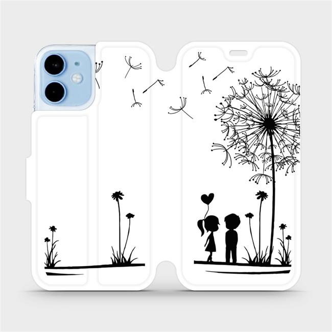 Flipové pouzdro Mobiwear - Apple iPhone 12 mini - MH16P Dvojice s pampeliškou