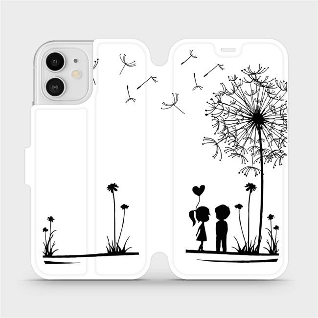 Flipové pouzdro Mobiwear - Apple iPhone 12 - MH16P Dvojice s pampeliškou