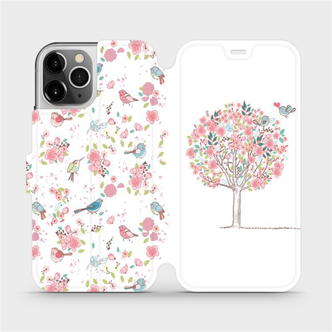Flipové pouzdro Mobiwear - Apple iPhone 12 Pro - M120S Strom a ptáčci