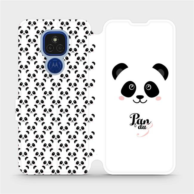 Flipové pouzdro Mobiwear - Motorola Moto E7 Plus - M030P Panda Amálka
