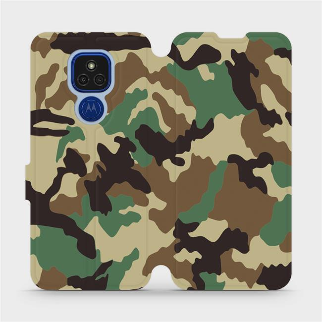 Flipové pouzdro Mobiwear - Motorola Moto E7 Plus - V111P Maskáče