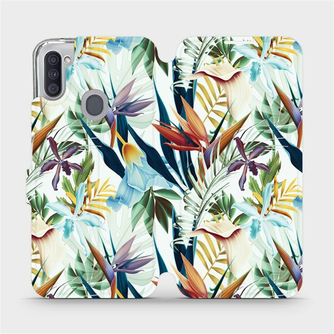 Flipové pouzdro Mobiwear - Samsung Galaxy M11 - M071P Flóra