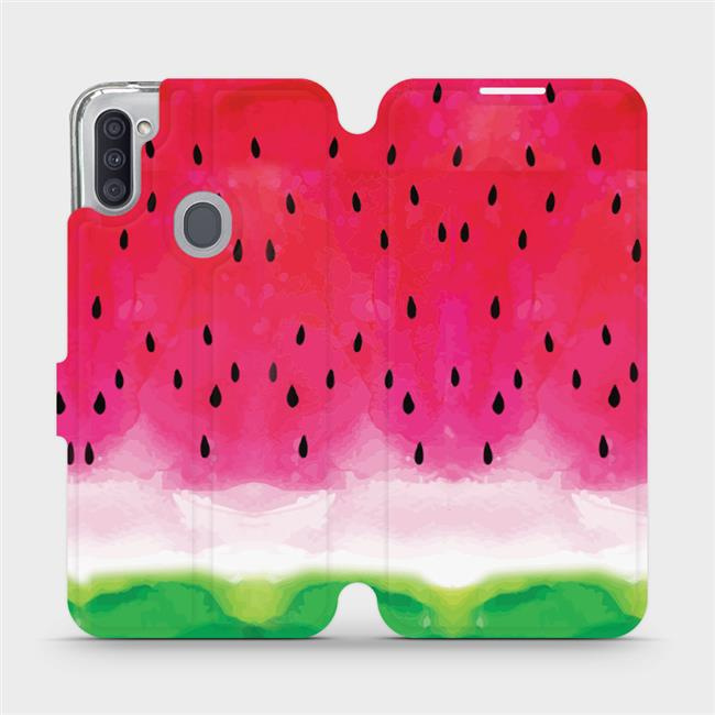 Flipové pouzdro Mobiwear - Samsung Galaxy M11 - V086S Melounek