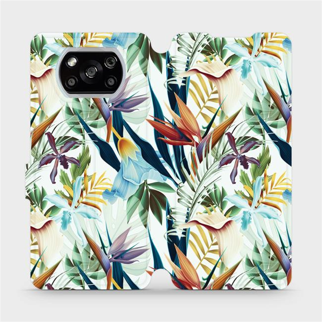Flipové pouzdro Mobiwear - Xiaomi POCO X3 NFC - M071P Flóra