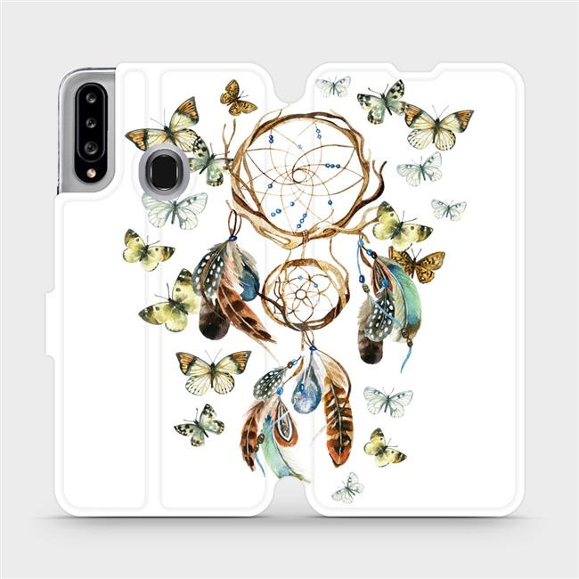 Flipové pouzdro Mobiwear - Samsung Galaxy A20S - M001P Lapač a motýlci