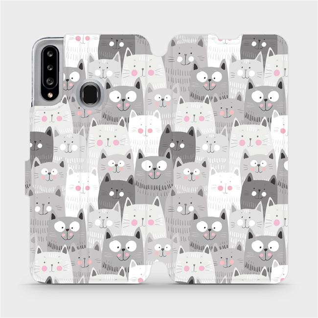 Flipové pouzdro Mobiwear - Samsung Galaxy A20S - M099P Kočičky