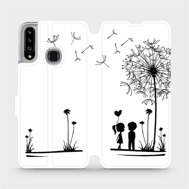 Flipové pouzdro Mobiwear - Samsung Galaxy A20S - MH16P Dvojice s pampeliškou