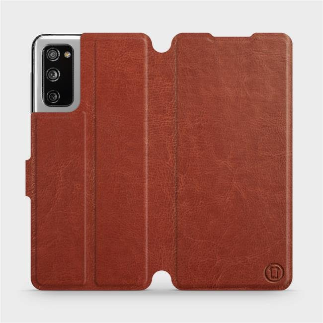 Flipové pouzdro Mobiwear - Samsung Galaxy S20 FE - Hnědé a šedé