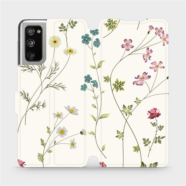 Flipové pouzdro Mobiwear - Samsung Galaxy S20 FE - MD03S Tenké rostlinky s květy