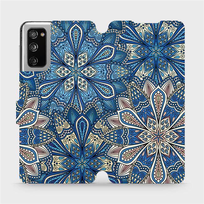 Flipové pouzdro Mobiwear - Samsung Galaxy S20 FE - V108P Modré mandala květy
