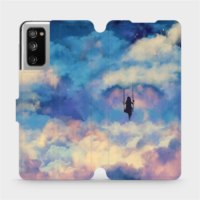 Flipové pouzdro Mobiwear - Samsung Galaxy S20 FE - MR09S Dívka na houpačce v oblacích