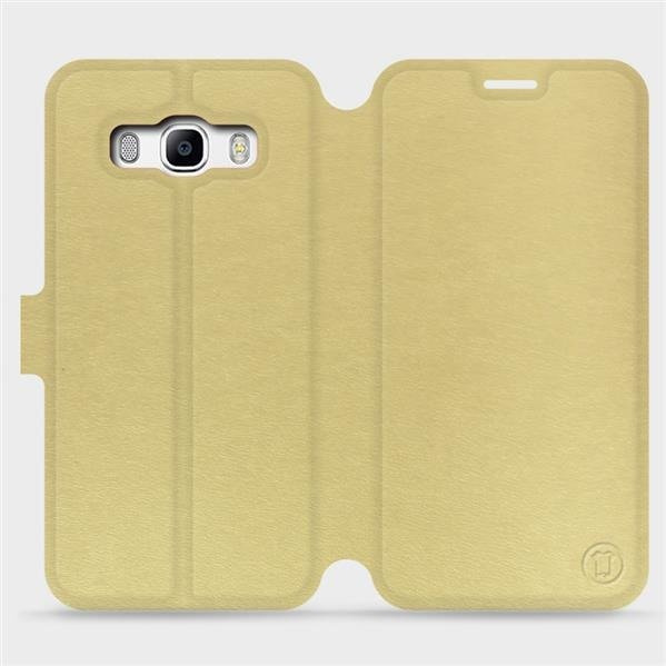 Flipové pouzdro Mobiwear - Samsung Galaxy J5 2016 - Zlatavé a šedé