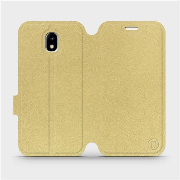 Flipové pouzdro Mobiwear - Samsung Galaxy J5 2017 - Zlatavé a šedé