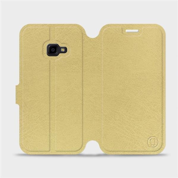 Flipové pouzdro Mobiwear - Samsung Xcover 4 - Zlatavé a šedé